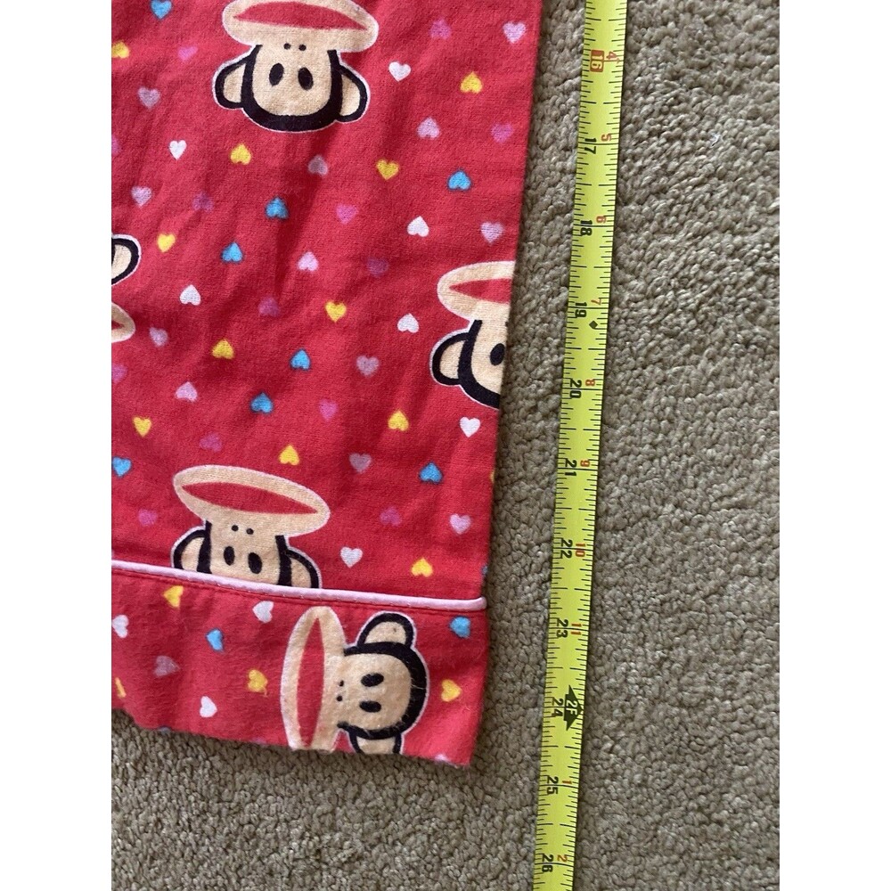 Paul Frank Pajama Set Signature Monkey Red Vintage Y2K Adult Women’s XL - Picture 15 of 16